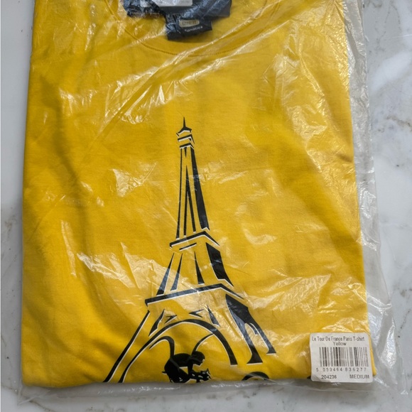 Fanatics Yellow Eiffel Tower Men's Tee Tour D France - Picture 1 of 4